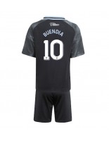 Aston Villa Emiliano Buendia #10 Bortedraktsett Barn 2025-26 Korte ermer (+ bukser)